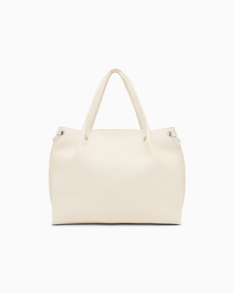 Armani Exchange - Shopper bag with clutch, Woman, Beige, Size: TU