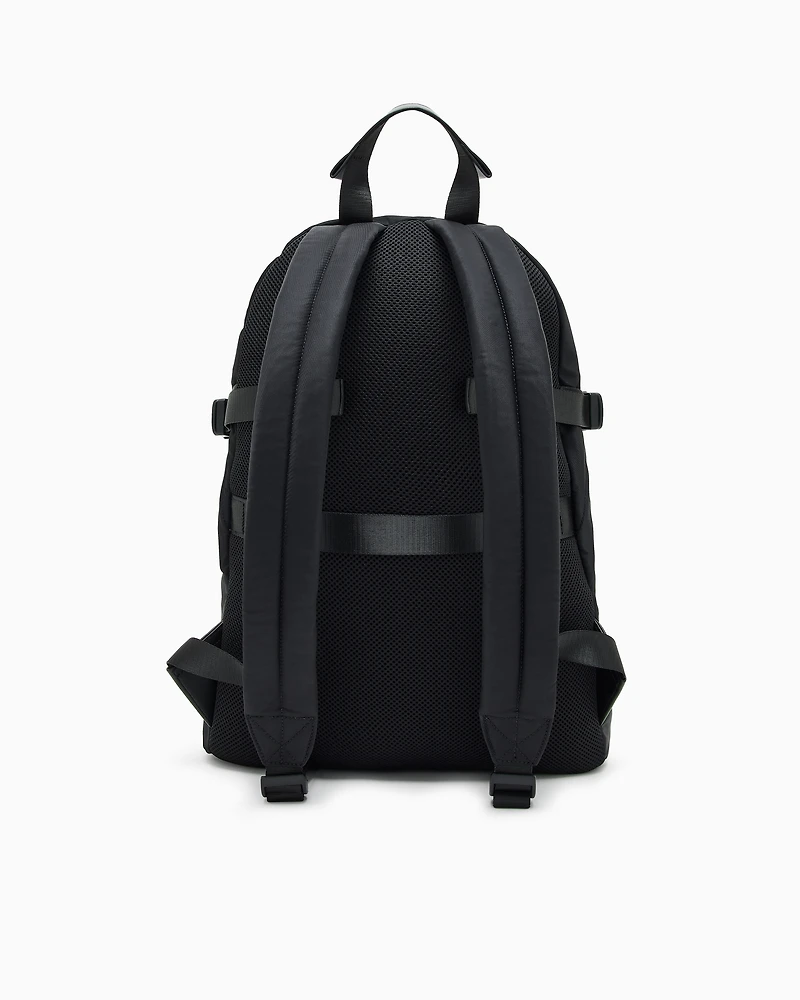Backpack with logo stripe