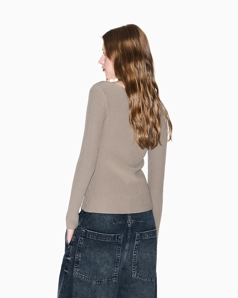 Armani Exchange - Jumpers, Woman, Brown, Size: