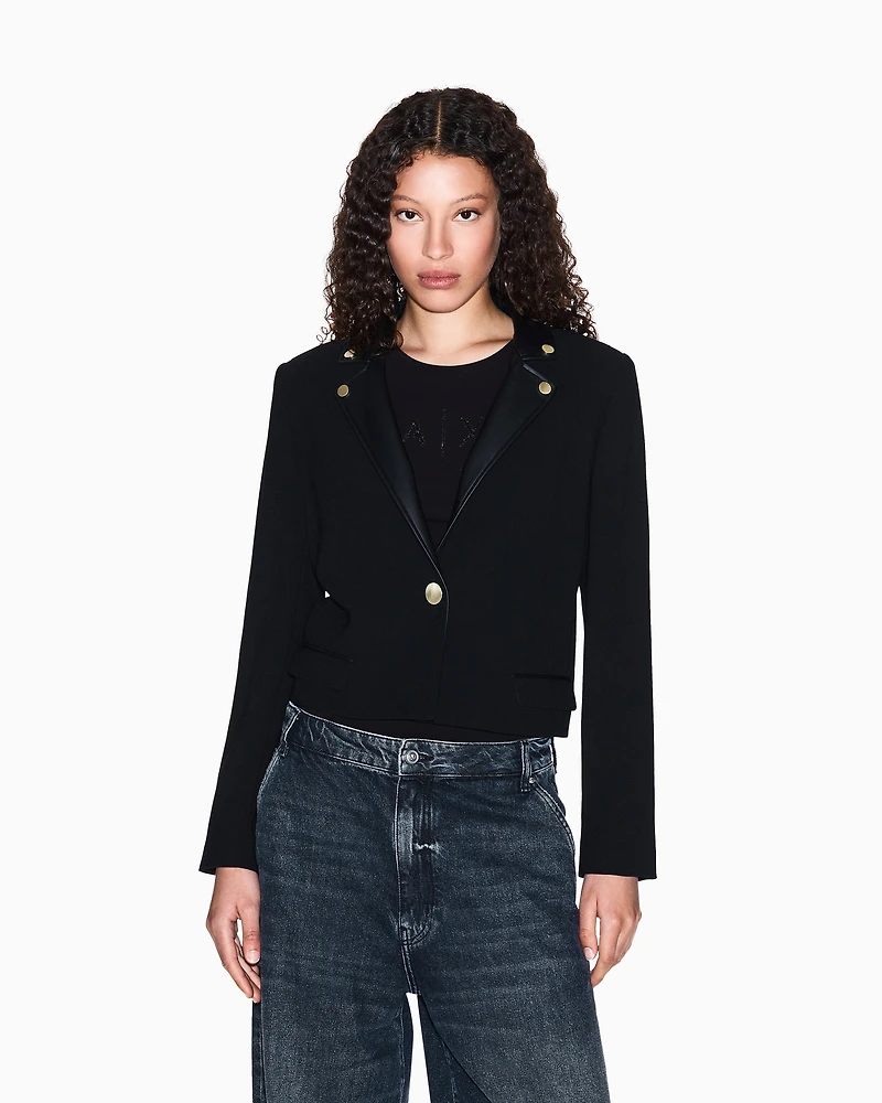 Short jacket with metal details