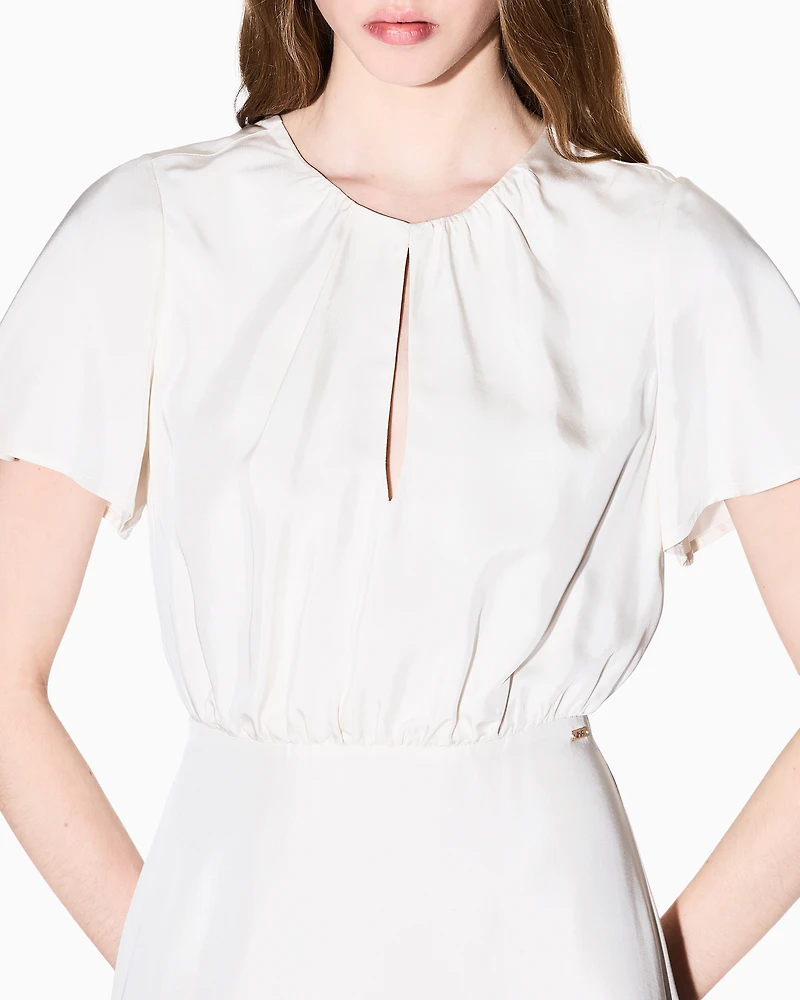Armani Exchange - Midi Dresses, Woman, White, Size: