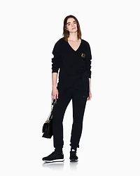 Armani Exchange - Sweatshirts without Hood, Woman, Black, Size:
