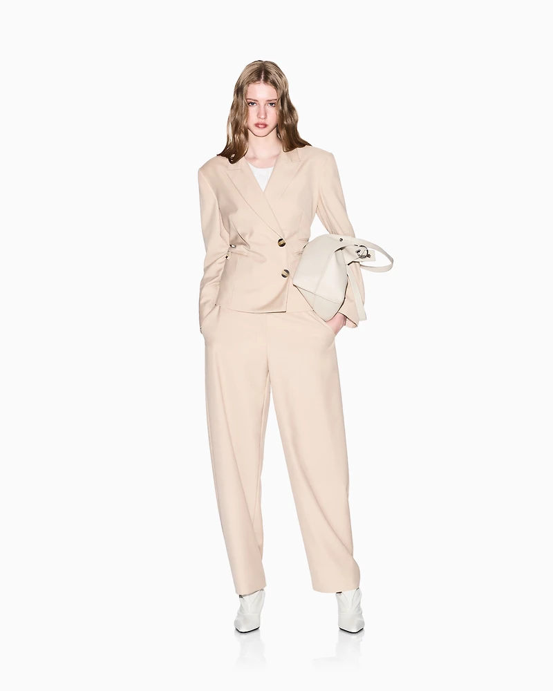 Chino trousers with button