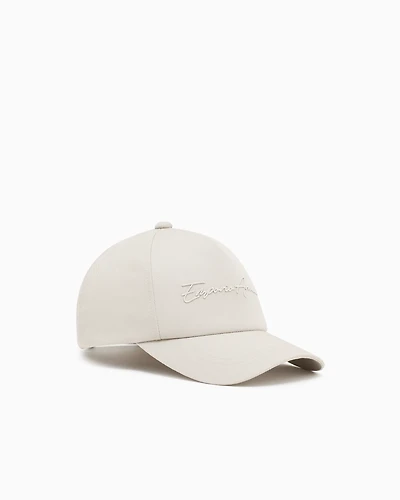 Emporio Armani - Baseball cap with Emporio Armani embroidery, Man, Beige, Size: TU