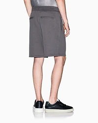 Cotton blend pique shorts
