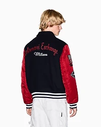 College bomber jacket with patch
