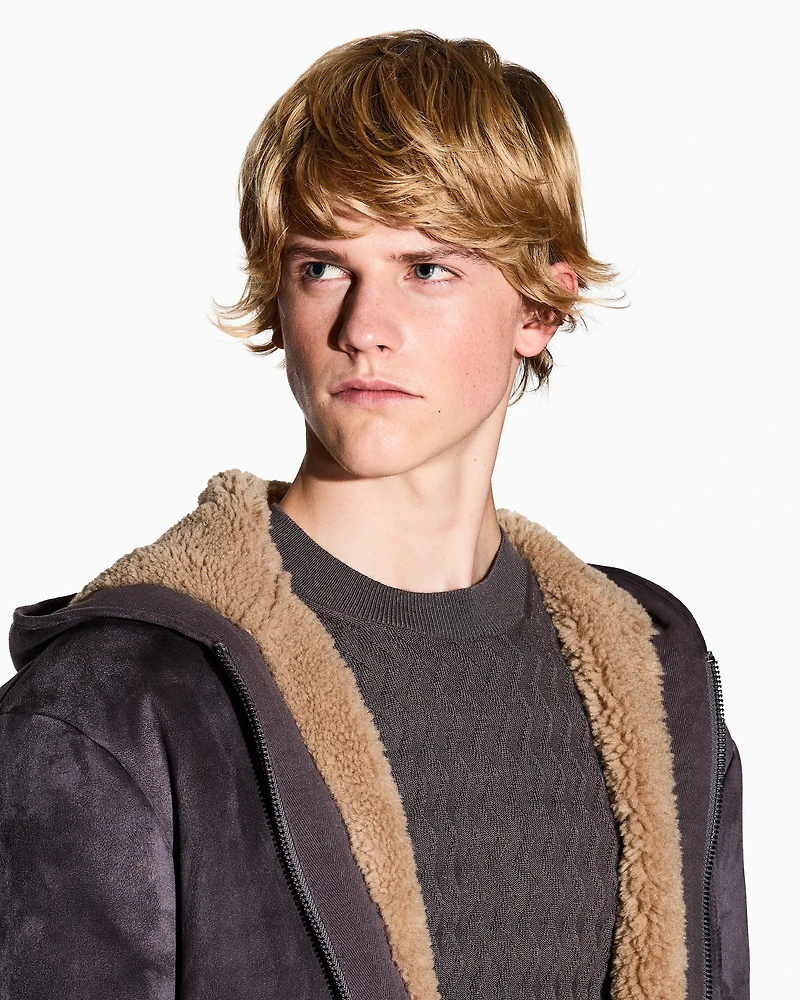 WAVY RIBBED SWEATER