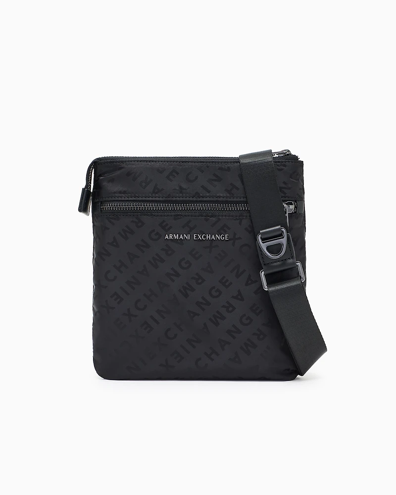 All-over logo shoulder bag