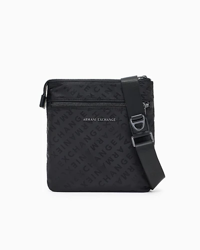 All-over logo shoulder bag