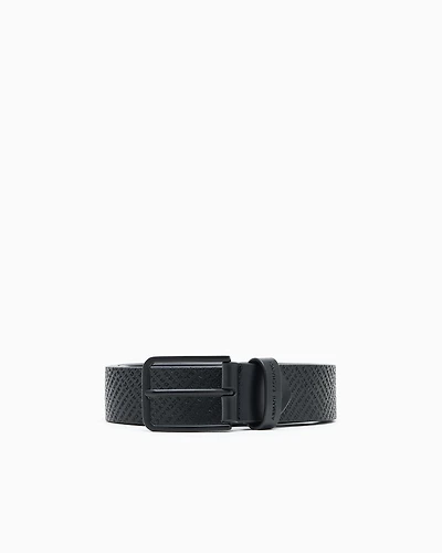 Perforated leather belt