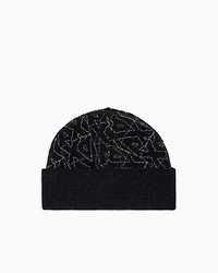 Beanie hat with allover logo