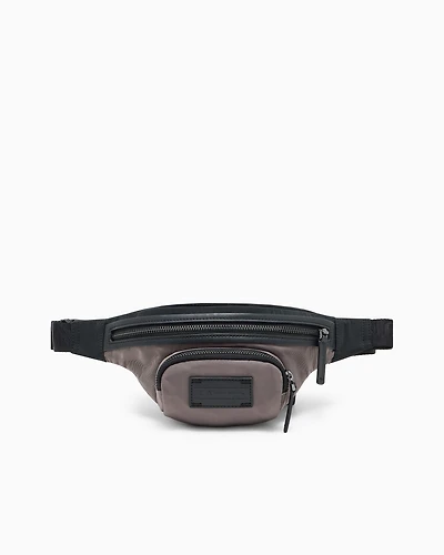 Two-tone bum bag with logo