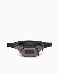 Two-tone bum bag with logo