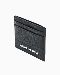 Armani Exchange - Card holder in garnet material, Man, Black, Size: TU