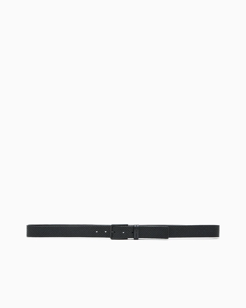 Perforated leather belt