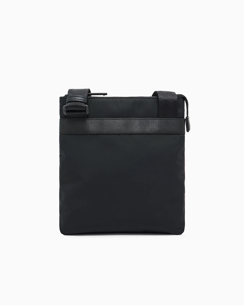 Two-tone shoulder bag with logo