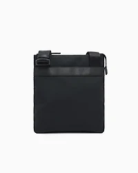 Two-tone shoulder bag with logo