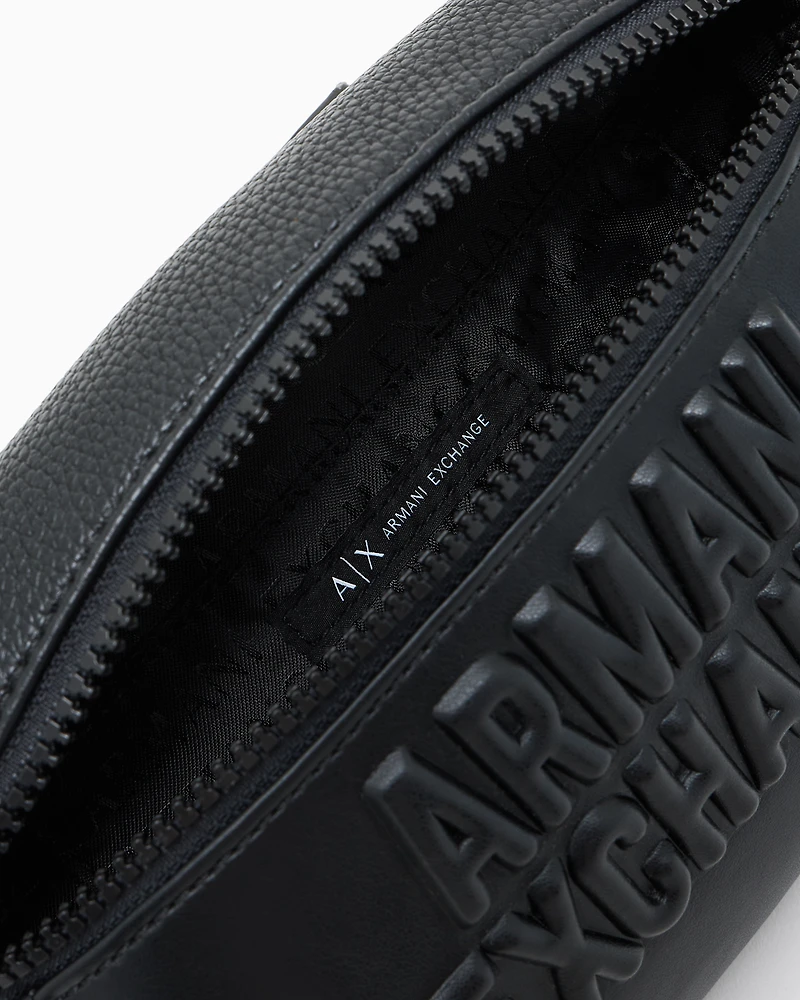 Bum bag with embossed logo
