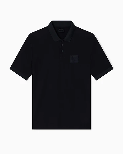 Regular fit polo shirt with patch