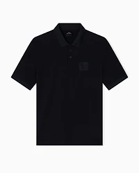Regular fit polo shirt with patch