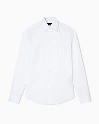 Emporio Armani - Cotton poplin shirt, Man, White, Size: 36
