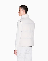 Full zip sleeveless down jacket