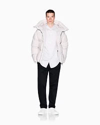 Regular fit jacquard cotton shirt