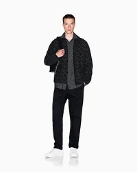 Slim fit micro-pattern shirt
