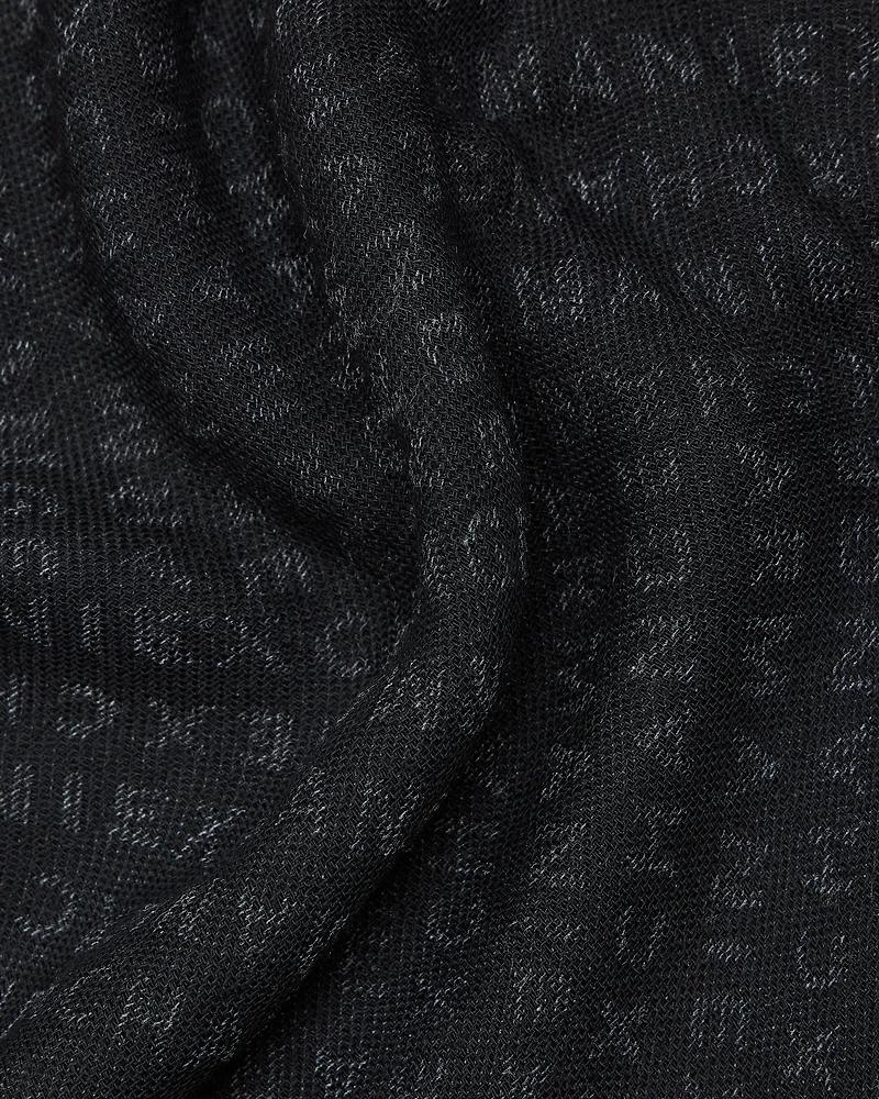 Jacquard logo scarf