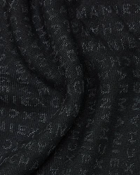 Jacquard logo scarf