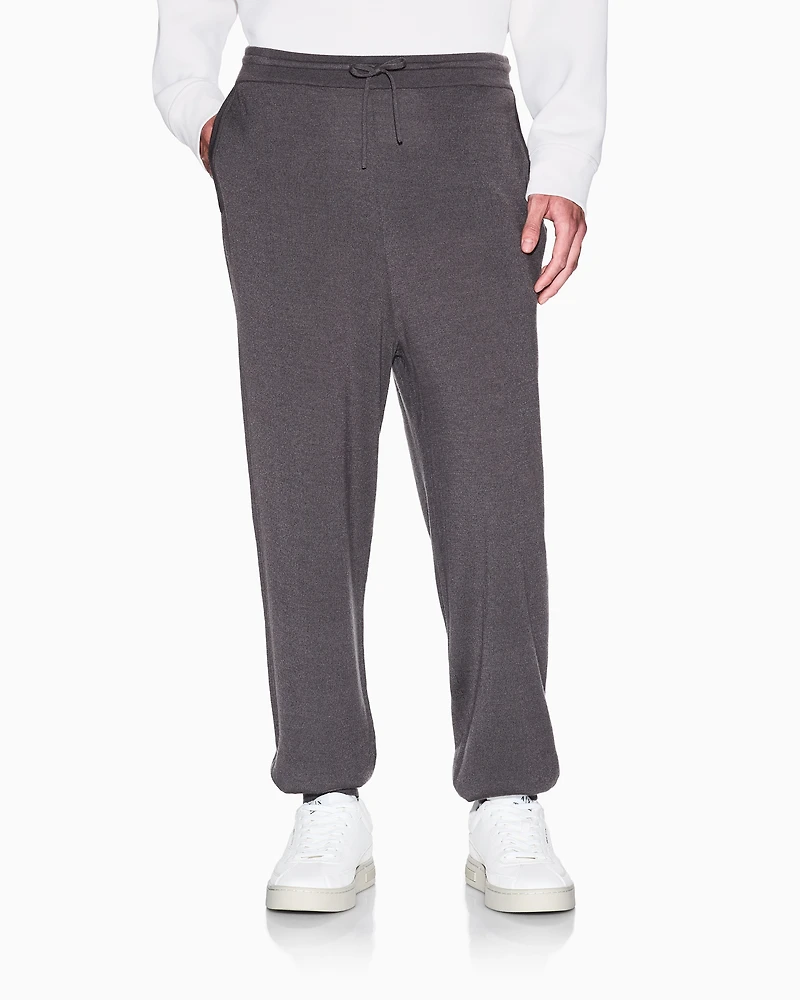 Wool Blend Jogger Pants