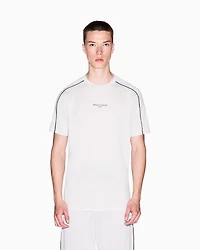 Regular fit T-shirt with contrasting piping