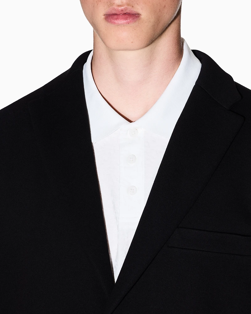 Regular fit polo shirt with allover logo