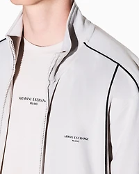 Armani Exchange - Regular fit T-shirt with contrasting piping, Man, White, Size: