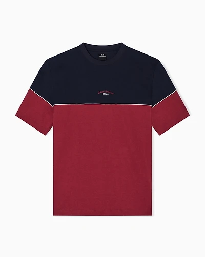 Regular fit two-tone T-shirt