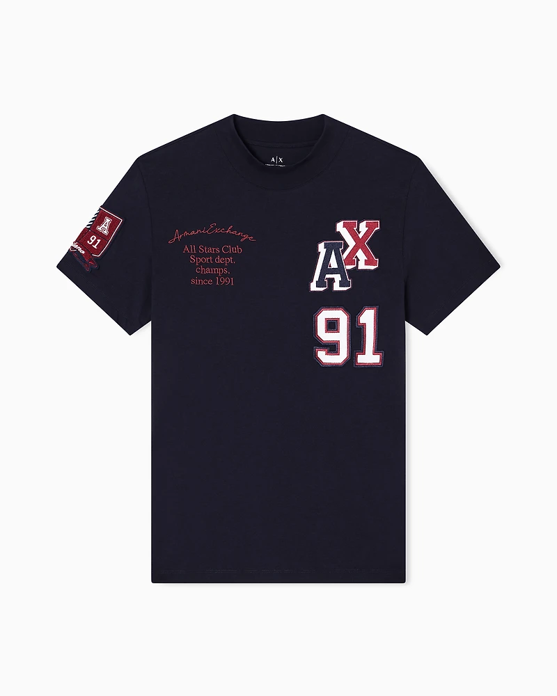Regular fit multi-logo T-shirt
