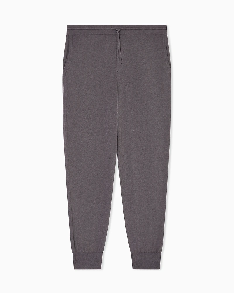Wool Blend Jogger Pants