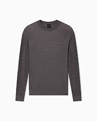 WAVY RIBBED SWEATER