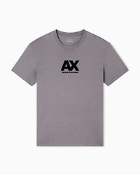 Armani Exchange - Regular fit T-shirt with logo, Man, Grey, Size: