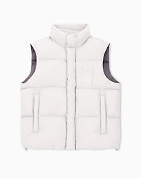 Full zip sleeveless down jacket