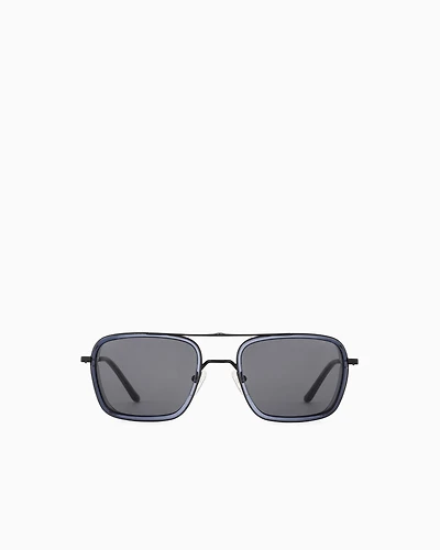 Emporio Armani - Men’s square sunglasses, Man, Blue, Size: 54L