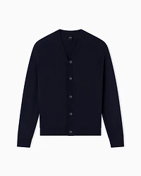 Wool and cotton cardigan