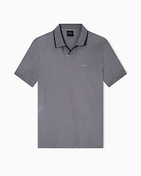 Polo shirt with contrasting profiles