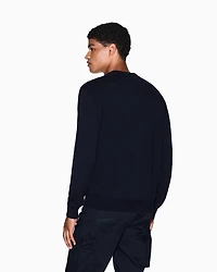 Wool and cotton cardigan