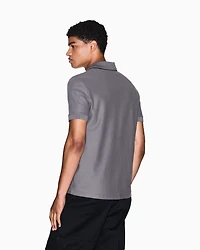 Polo shirt with contrasting profiles