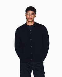 Wool and cotton cardigan