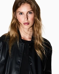 BLACK ZIP UP BOMBER JACKET