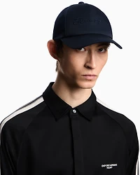 Emporio Armani - Baseball cap with Emporio Armani embroidery, Man, Navy Blue, Size: TU