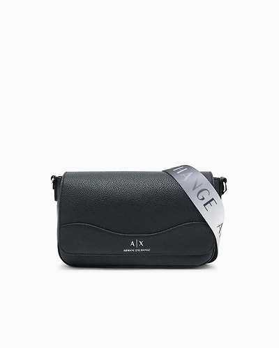 Allover logo shoulder bag