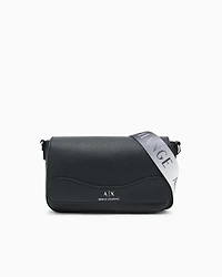 Allover logo shoulder bag